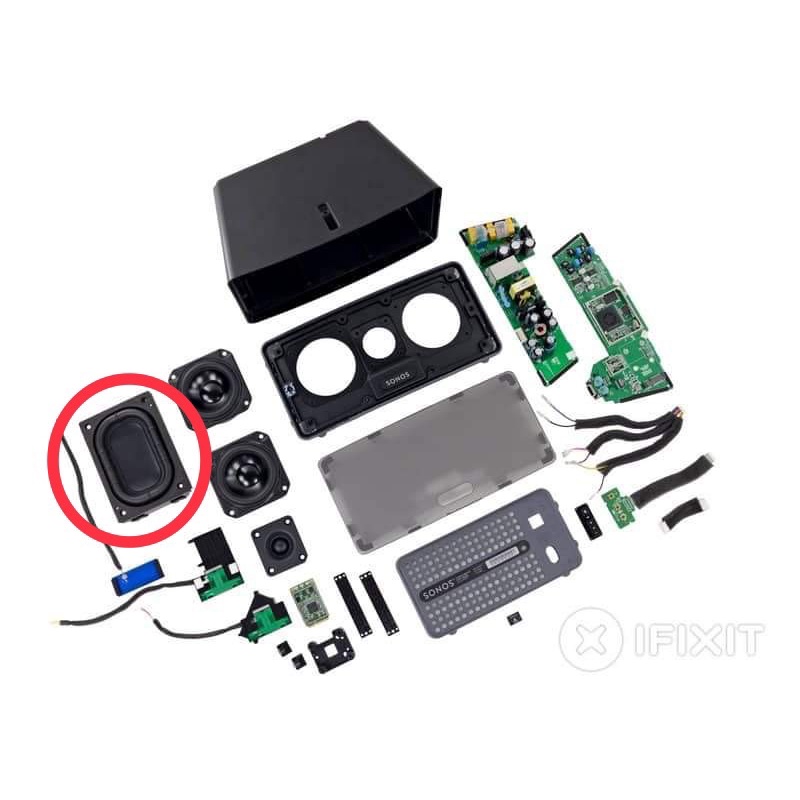 [SIÊU PHẨM] Cộng hưởng Sonos Play 3, 131 x 92mm, Gân cao su xịn, Bass khùn