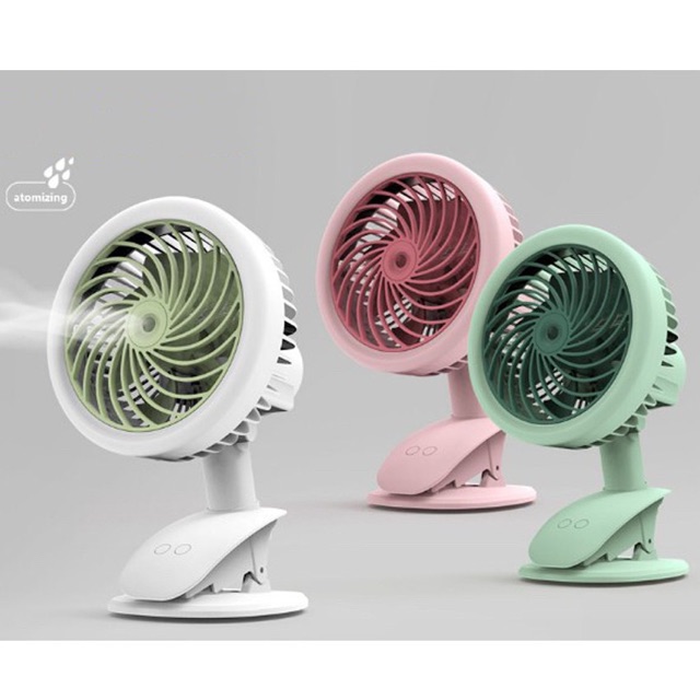 QUẠT PHUN SƯƠNG ĐẾ KẸP ĐỂ BÀN TÍCH ĐIỆN USB | BigBuy360 - bigbuy360.vn