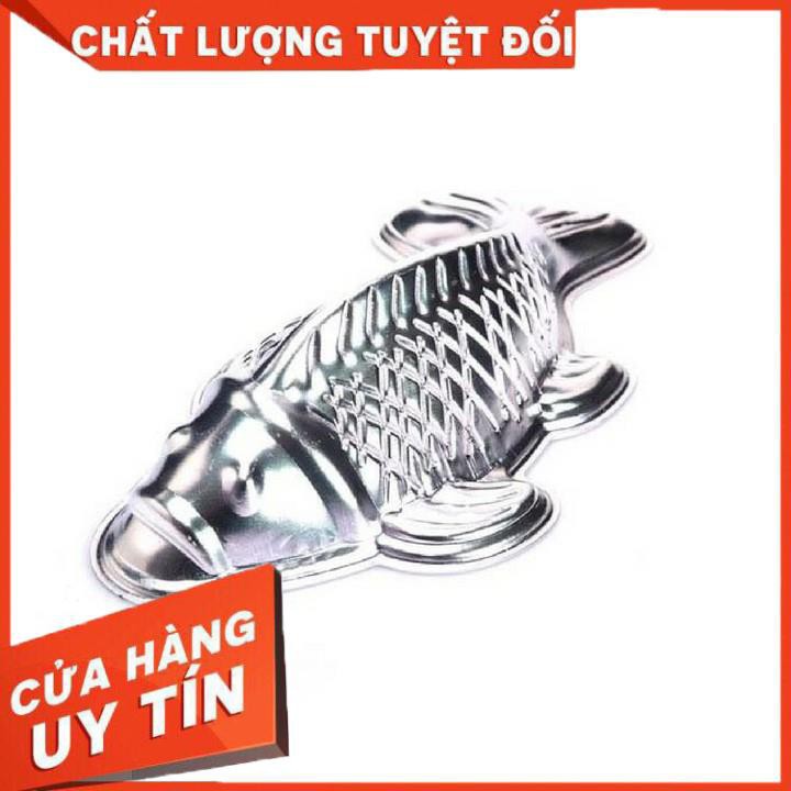 [XẢ KHO+FREE SHIP] Khuôn Xôi Bánh Trung Thu hình cá chép inox loại to loại nhỏ