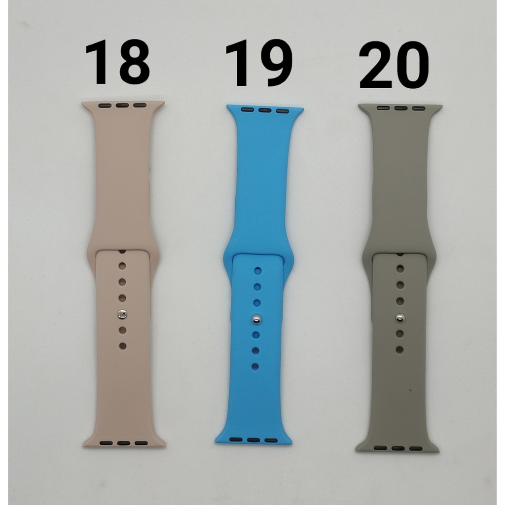 Dây silicon Apple Watch Series 1/2/3/4/5/6/SE đủ Size