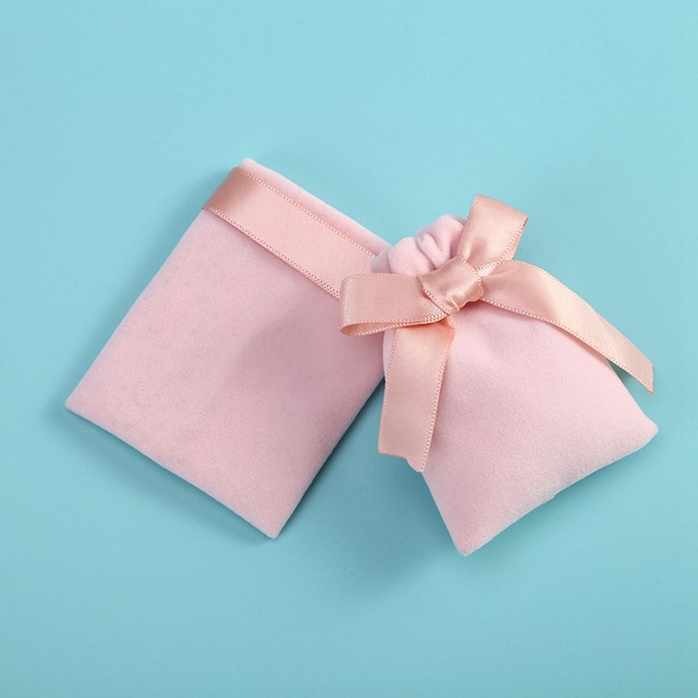 Túi Dây Rút Đựng Trang Sức/Vòng cổ Bằng Vải Nhung Nỉ Thời Trang