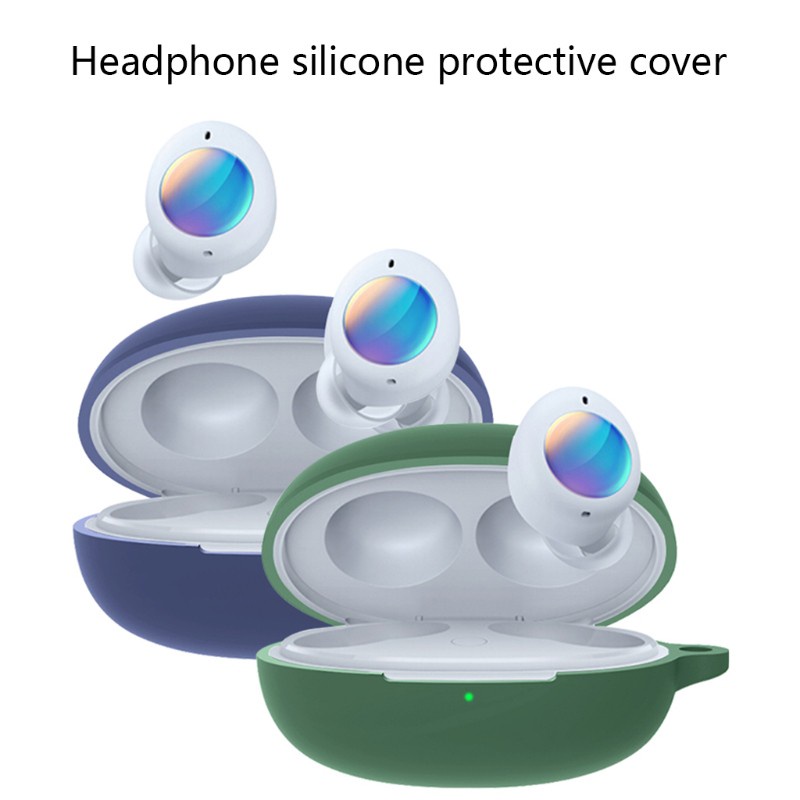 zzz Soft Silicone Cover Compatible with -realme Buds Air 2 Neo Wireless Earbud Charging Case Protective Dust-resistant Case