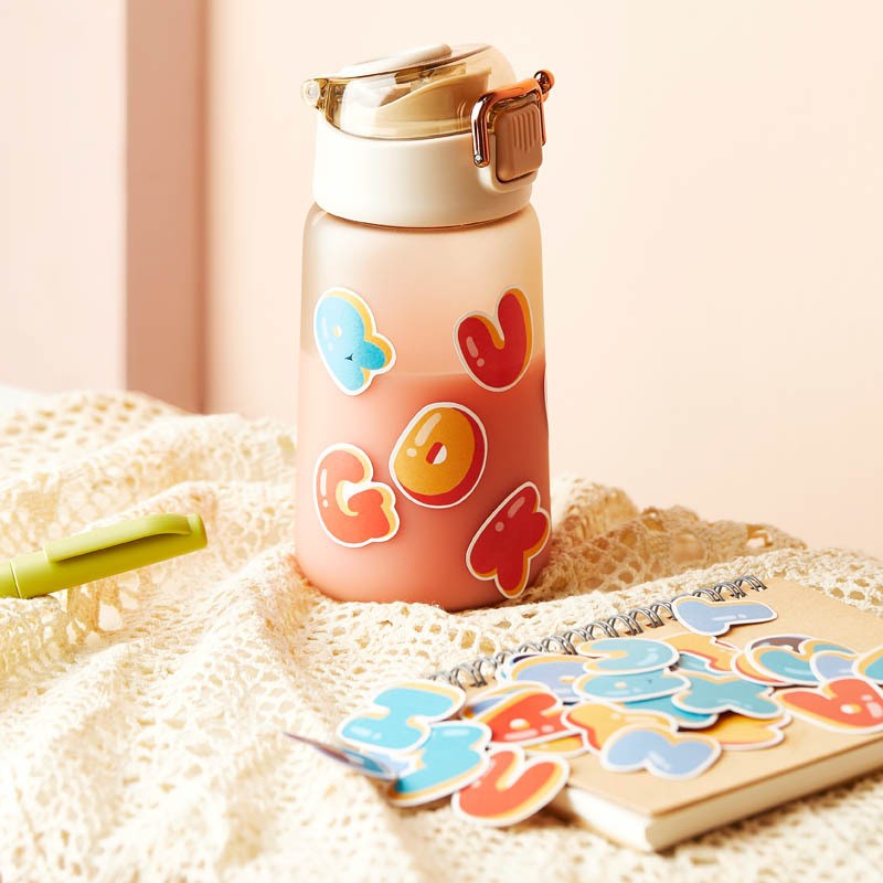 Bộ 50/52 miếng sticker IMOON hình chữ số và chữ cái dễ thương nhiều màu sắc