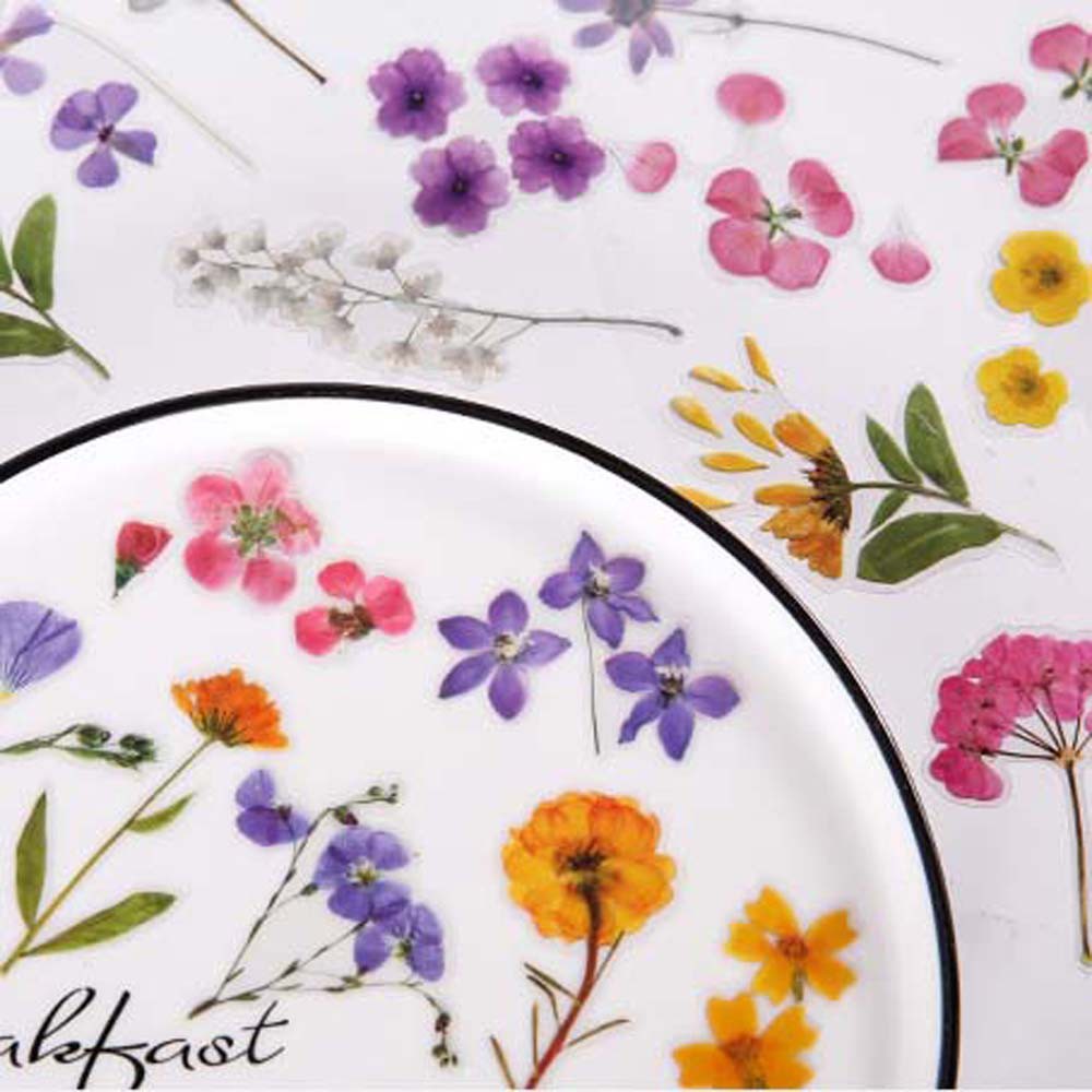 Nhãn Dán Trang Trí In Họa Tiết Hoa Cổ Điển