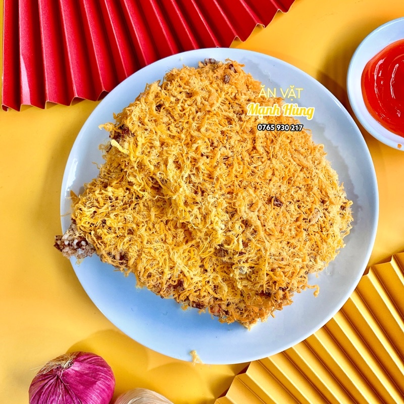 Cơm cháy gạo lứt siêu chà bông Mạnh Hùng