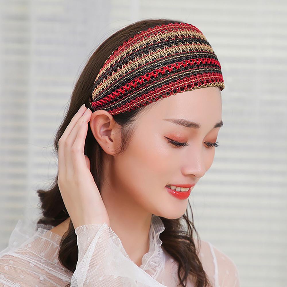 DWAYNE Băng đô cài tóc rửa mặt Bản Rộng Phong Cách Bohemia Hàn Quốc Cho Nữ