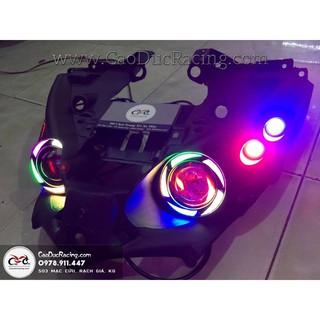 [Rẻ Nhất Shopee] - Mắt cú ex135 (U7 LỐC XOÁY 7 MÀU) - exciter 135