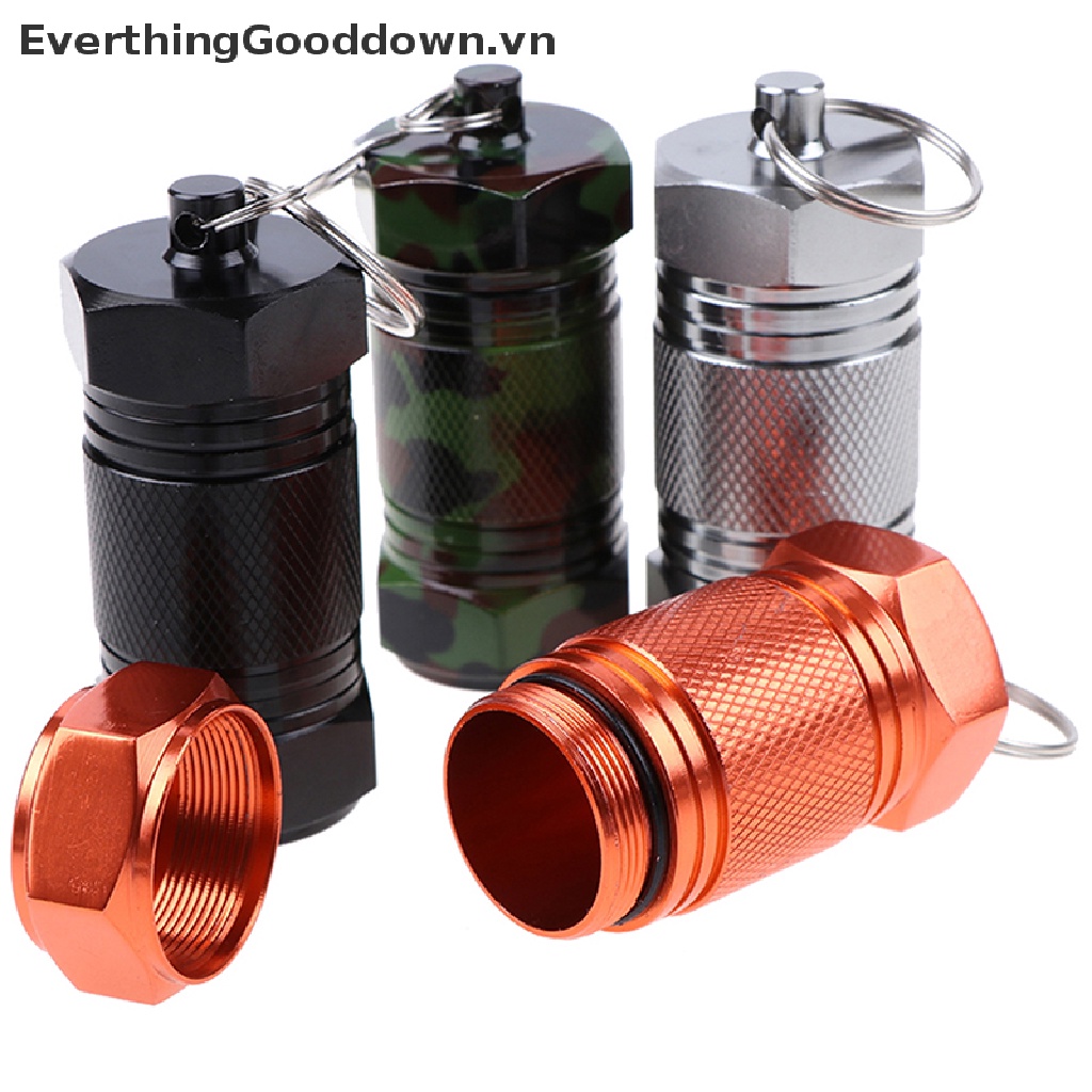 Everthinggood Hộp Đựng Thuốc Viên Chống Thấm Nước Có Móc Khóa Tiện Lợi