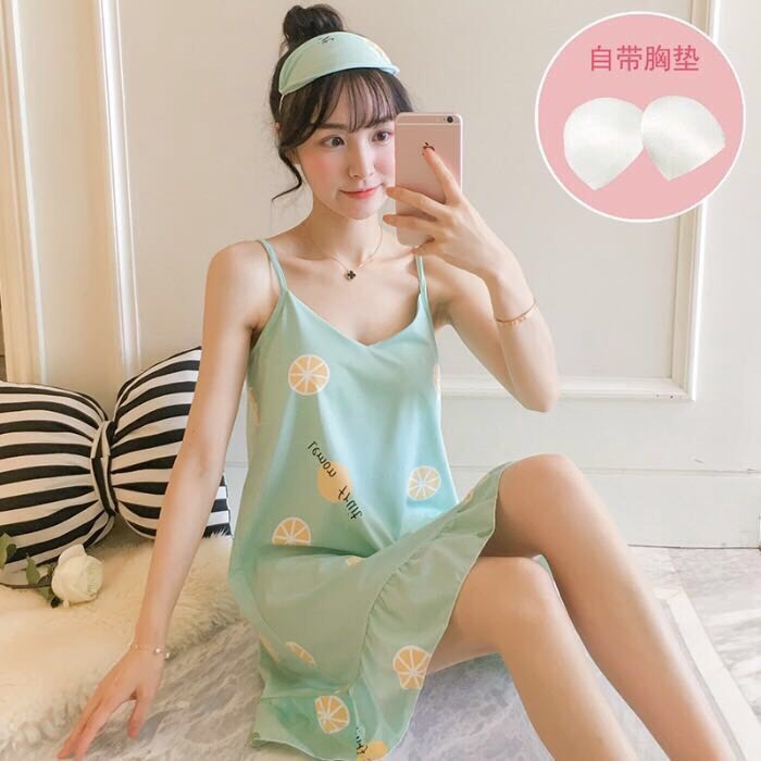 Váy Ngủ 2 Dây CuTe Kèm Bịt Mắt ( Nhiều Mẫu ) | BigBuy360 - bigbuy360.vn