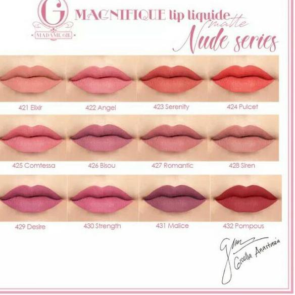 (Hàng Mới Về) Son Lì Trang Điểm Lâu Trôi 491 Madame Gie By Gisella Anastasia Madam Gisel | BigBuy360 - bigbuy360.vn