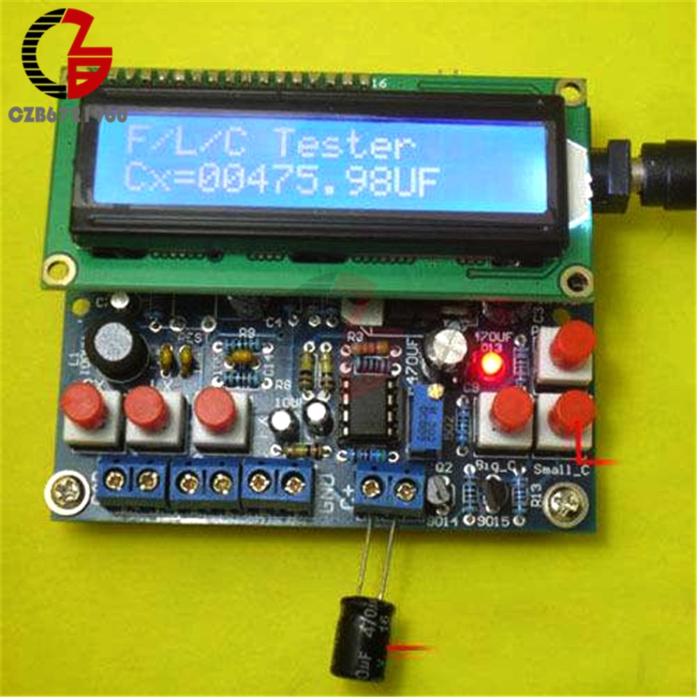 Offer Schematic ! Digital Secohmmeter Frequency Capacitance Inductance Meter CF Inductor Capacitor Tester Permittimeter DIY Kit | WebRaoVat - webraovat.net.vn