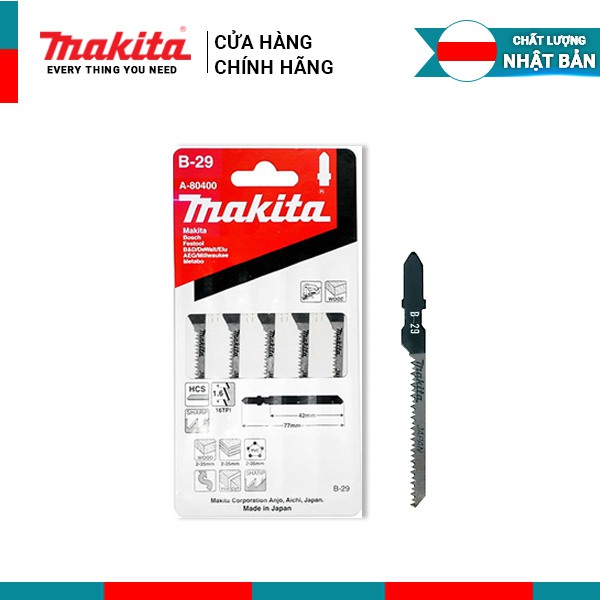 Bộ lưỡi cưa lọng Makita NO.B-29 (mã A-80400) | Phụ kiện Makita chính hãng