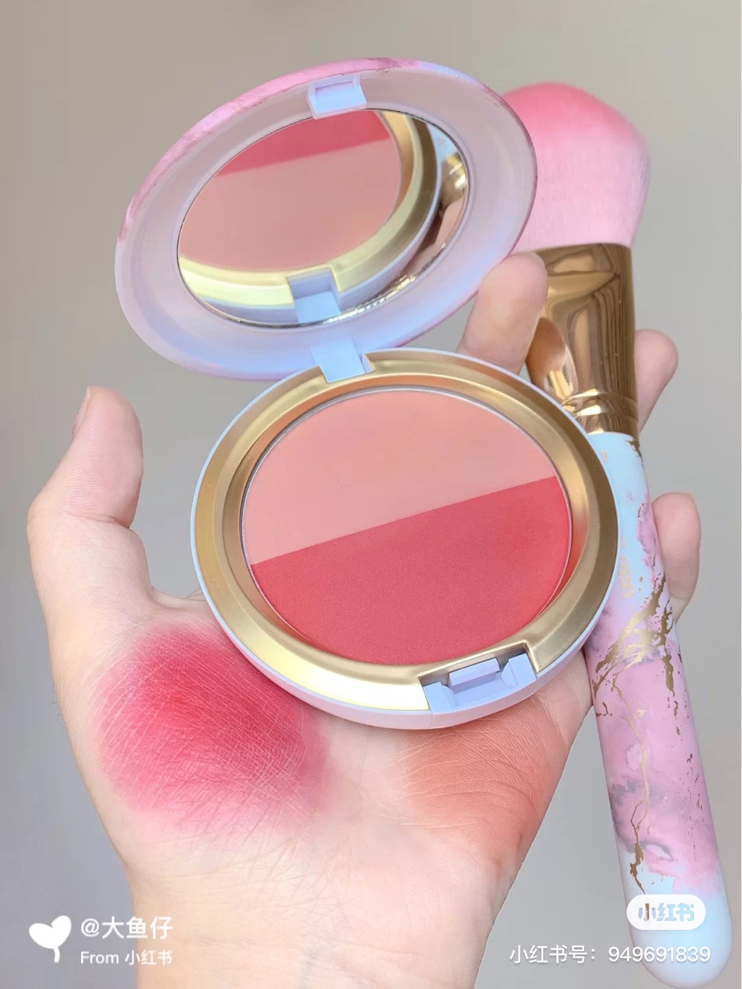 (New Arrival) Limited Edition Mac Brand Two-Tone Blush Blush