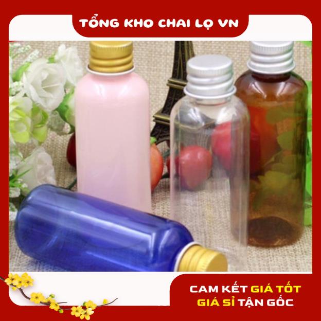 Chai Chiết Mĩ Phẩm ❤ SIÊU RẺ ❤ Chai nhựa pet nắp vặn nhôm 100ml,50ml,30ml,20ml đựng mỹ phẩm, dược phẩm .