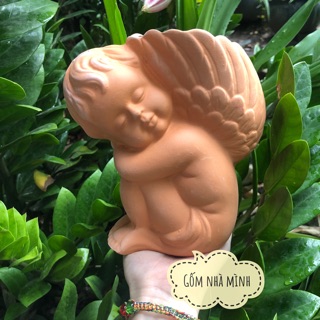 Chậu Thiên Thần say ngủ đất nung