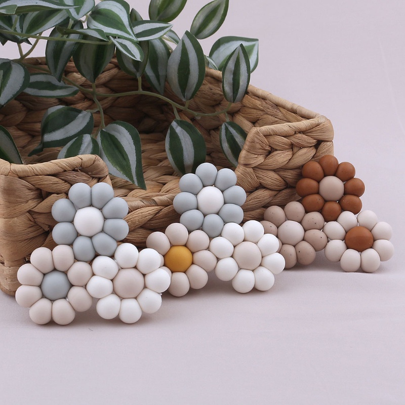 Đồ Chơi Gặm Nướu Bằng Silicone Hình Hoa Dành Cho Trẻ Em