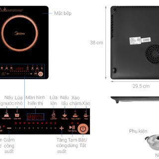 Bếp điện từ Midea MI-T2120DC - MI-2121DB
