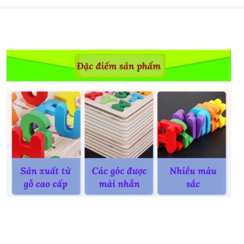 Đồ chơi gỗ giáo dục - bảng số 1-20 số và phép tính giúp bé làm quen với các con số và công trừ nhân chia đơn giản