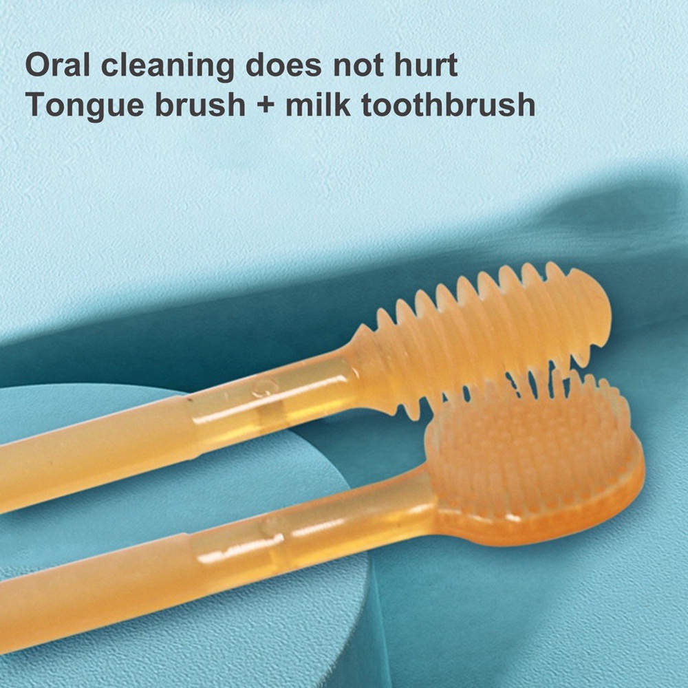 Bộ bàn chải đánh răng cho bé 0-1 tuổi chất liệu thân thiện với môi trường