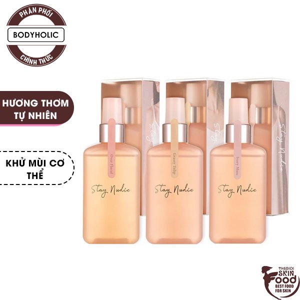 [Mã SKAMCLU9 giảm 10% đơn 100K] Xịt Thơm Toàn Thân Bodyholic Stay Nudie Hair &amp; Body Mist 100ml