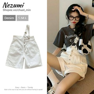 (Sẵn đen 2XL_Ảnh thật) QUẦN YẾM BÒ SHORT JEANS NGẮN 1 DÂY CHÉO