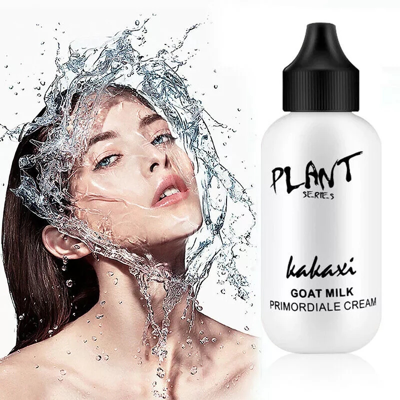 Kem nền sữa dê không thấm nước che phủ toàn diện làm sáng che quầng thâm mắt trang điểm chuyên nghiệp