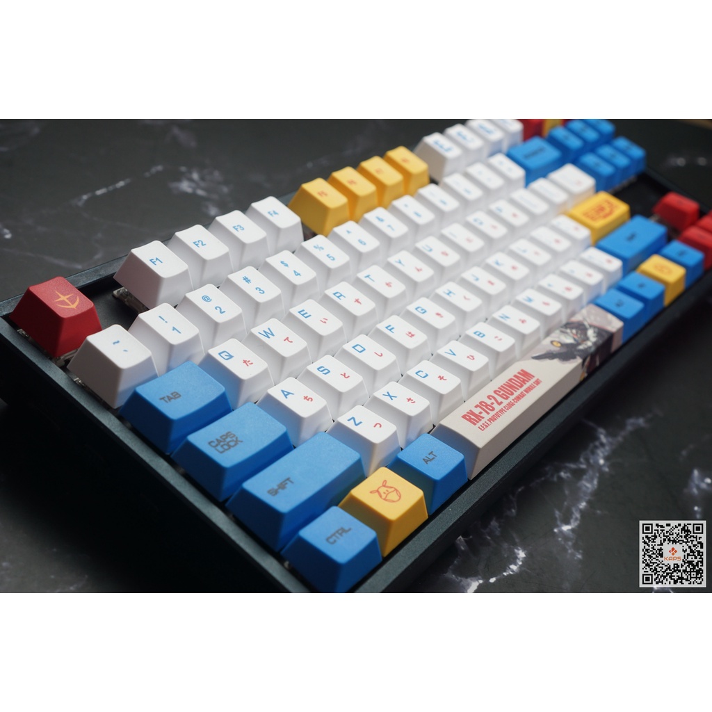 Keycap Gundam - keycap PBT - profile CHERRY - Dyesub - 127 nút cho bàn phím cơ Filco, Leopold, IKBC, Edra, RK, Dareu