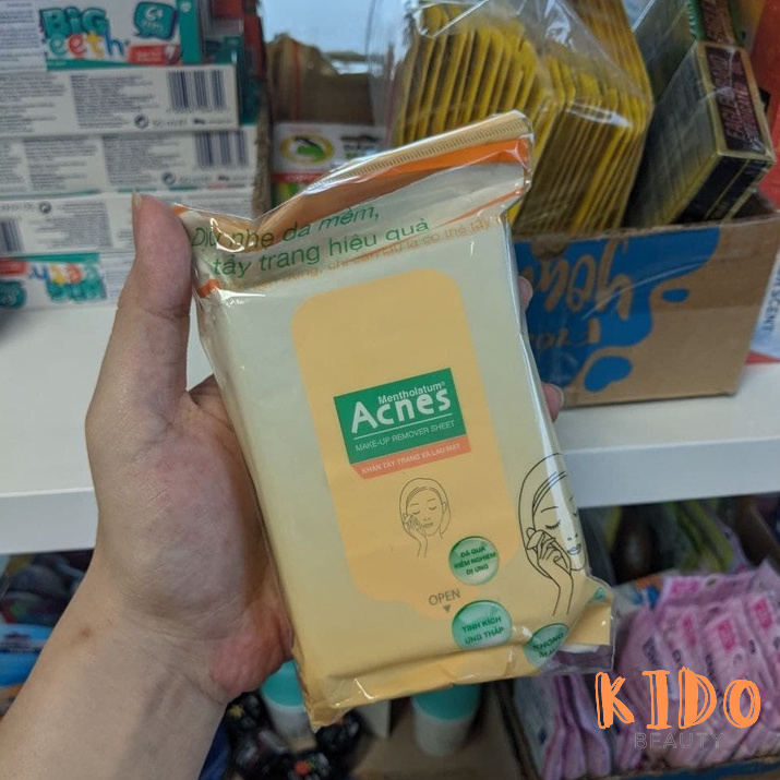 Khăn‪ ướt tẩy trang du lịch Acnes khăn giấy ướt tiện dụng