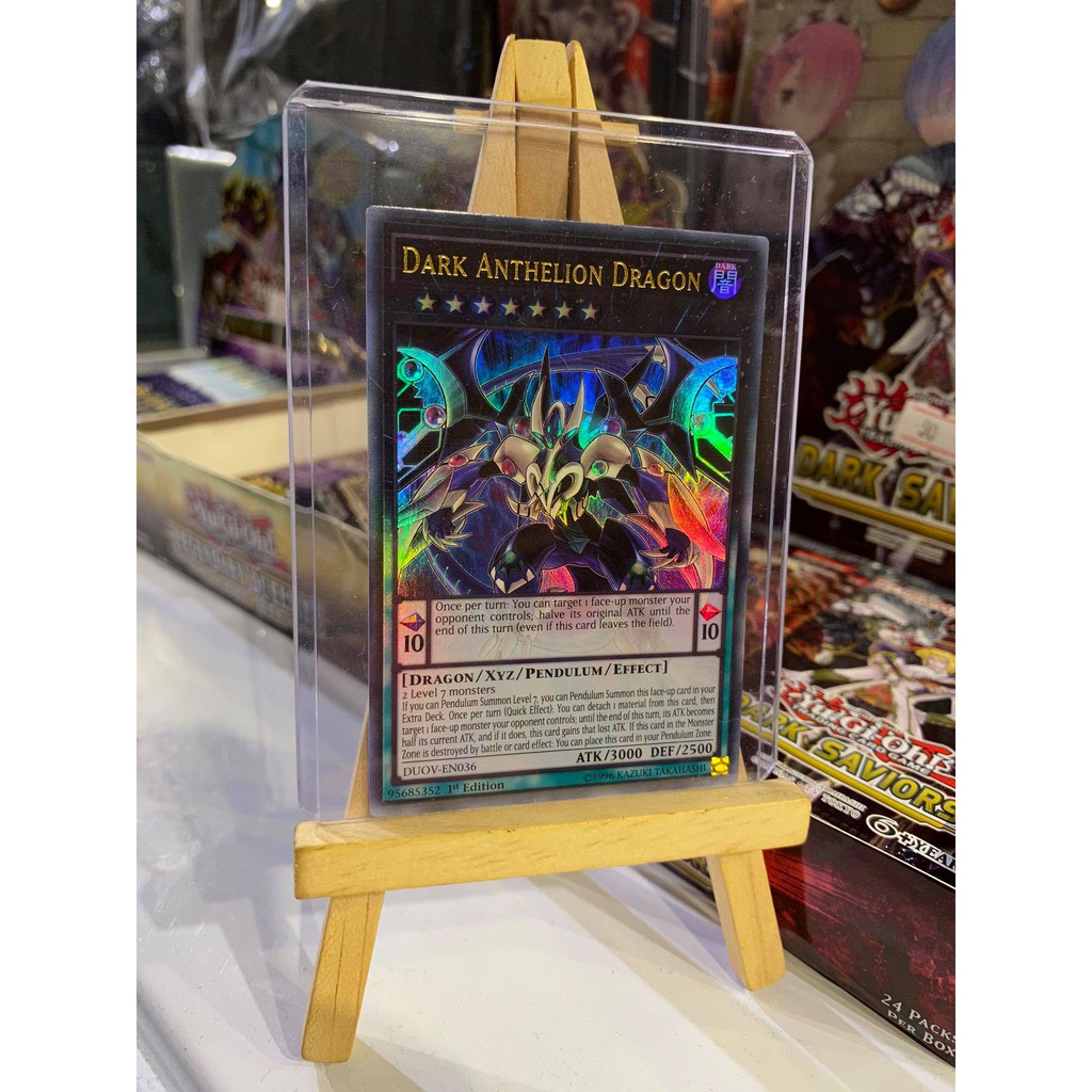 Lá bài thẻ bài Yugioh Dark Anthelion Dragon - Ultra Rare - Tặng bọc bài nhựa bảo quản