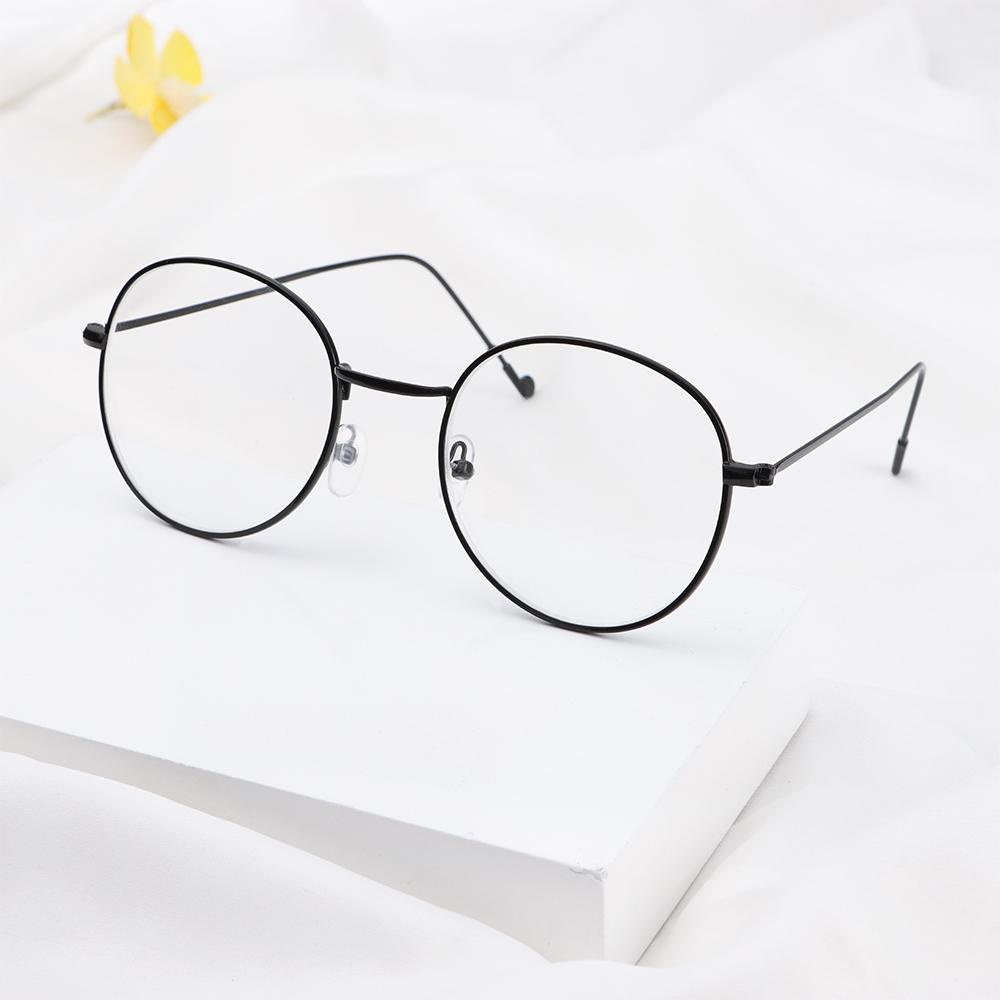 Mắt Kính Gọng Tròn Bằng Kim Loại Chống Ánh Sáng Xanh Phong Cách Retro