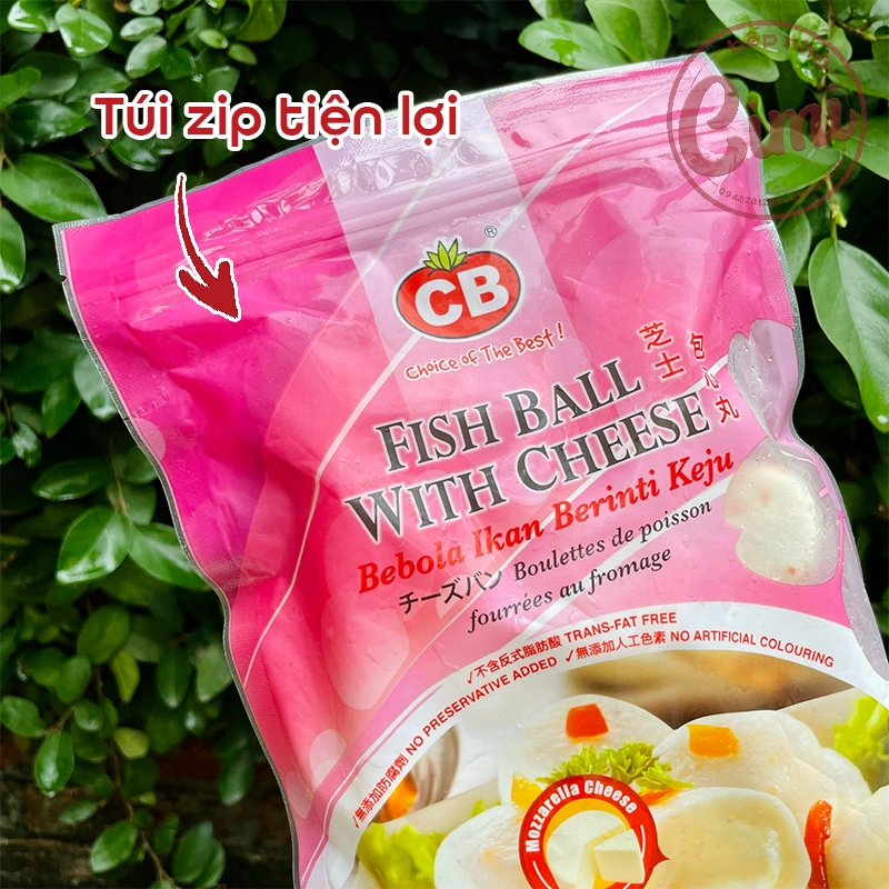 Viên Phô Mai Tan Chảy CB - Viên Phomai Thả Lẩu Malaysia - Bếp Nhà CIMI