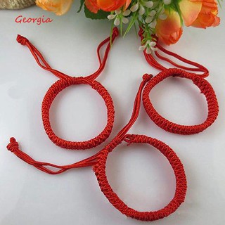 Vòng tay chỉ đỏ dây rút may mắn kiểu dáng đơn giản cho nam nữ