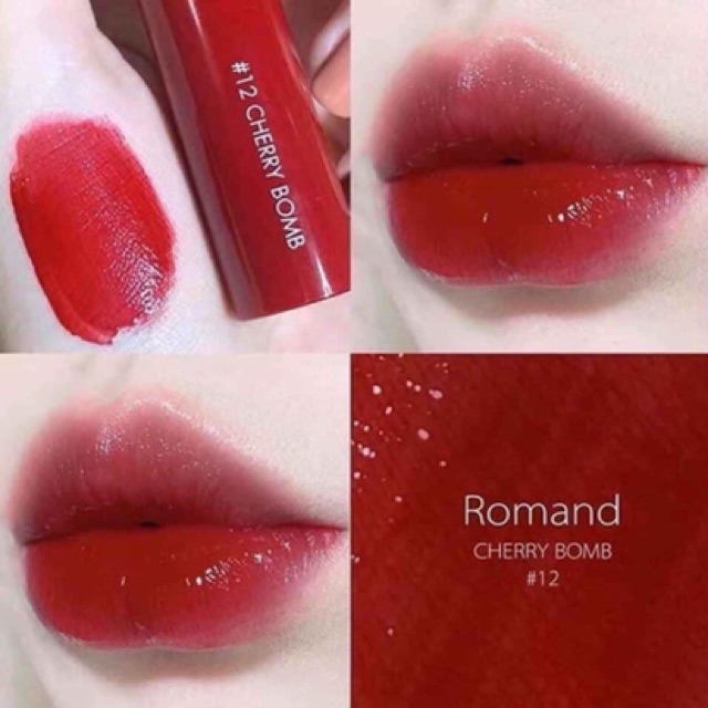 Son Bóng Romand Juicy Lasting Tint màu 13, Son Tint Bóng Romand Juicy Lasting Tint 12