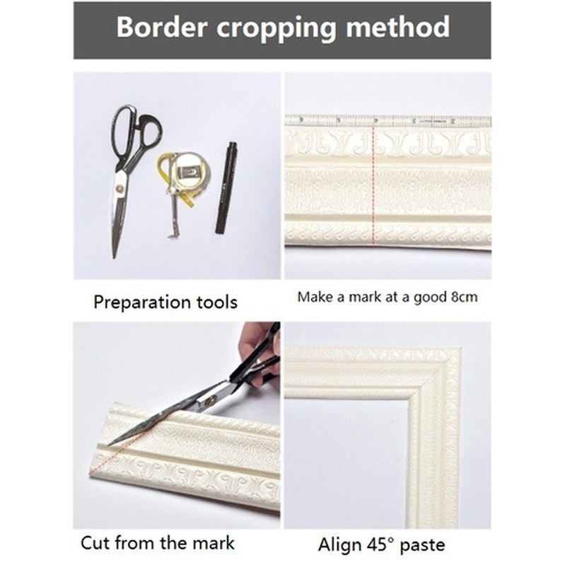 Miếng dán viền tường/ sàn nhà họa tiết 3D siêu bền chống thấm nước 2021