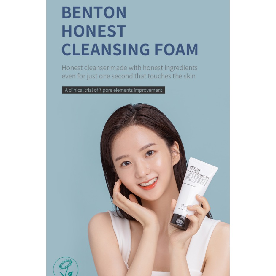 (Hàng Mới Về) Sữa Rửa Mặt Tạo Bọt Benton Honest 150g