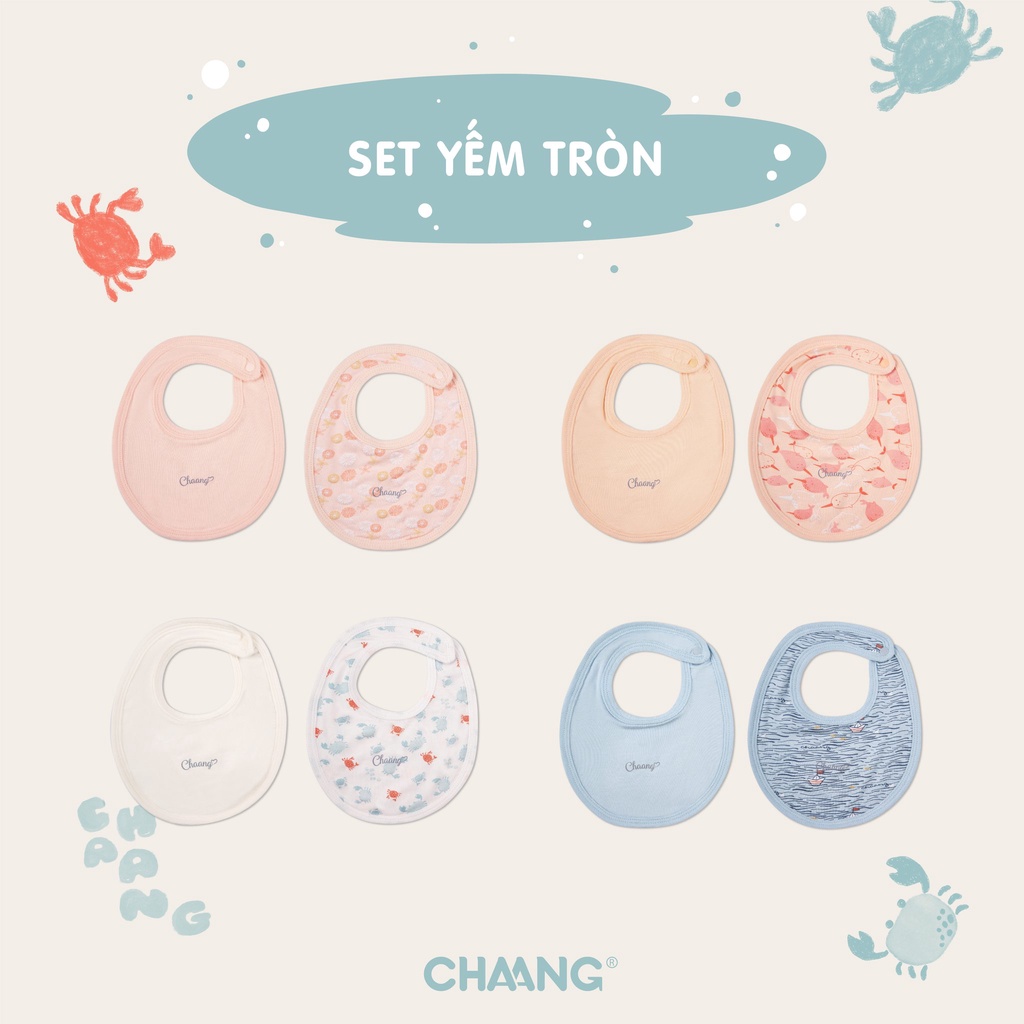 Chaang Set yếm tròn cho bé SS2022D03