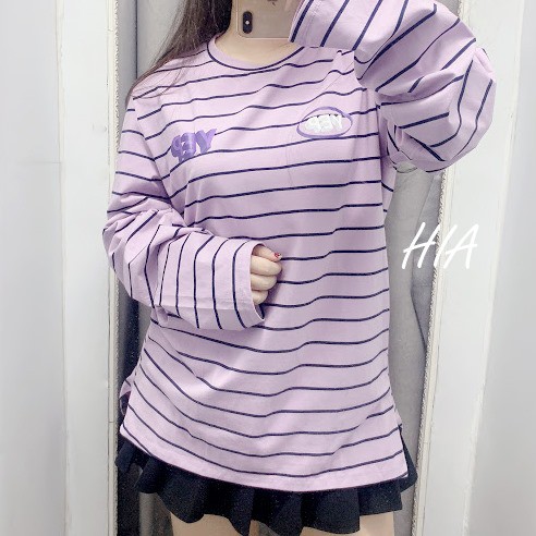 ÁO TAY DÀI TAY PHỐI SỌC UNISEX