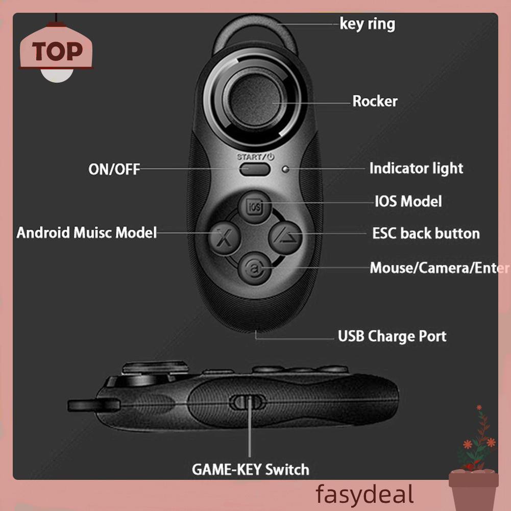 MOCUTE (Fas) Tay Cầm Chơi Game Bluetooth Mini Vr Cho Pc