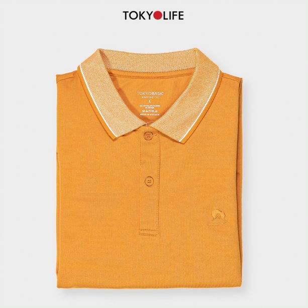 Áo Polo Nam phông cộc tay, vải cotton kháng khuẩn thoáng khí  TOKYOLIFE I7POL001K
