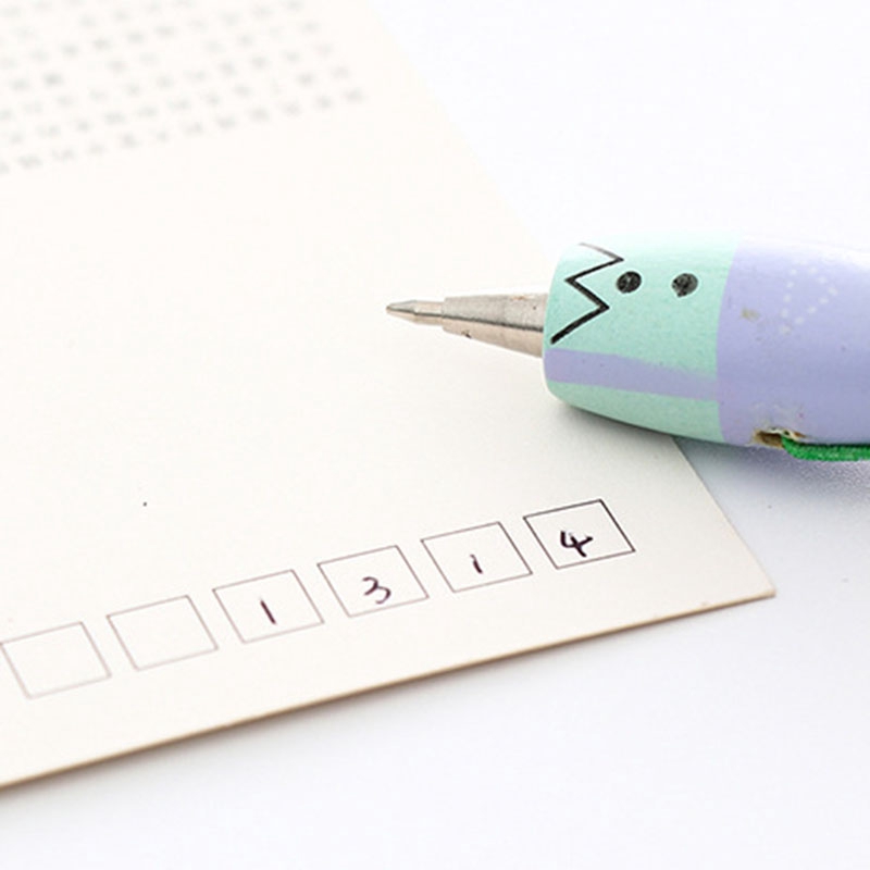 Bút bi mực gel bằng nhựa họa tiết động vật hoạt hình sáng tạo tiện lợi