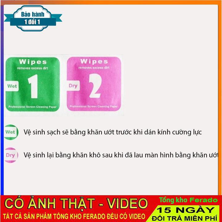 [ xả kho ] C96  Combo 2 Miếng Lau Kính 1 Lau Ướt - 2 Lau Khô, Lau Sạch Bụi Bẩn Trên Điện Thoại