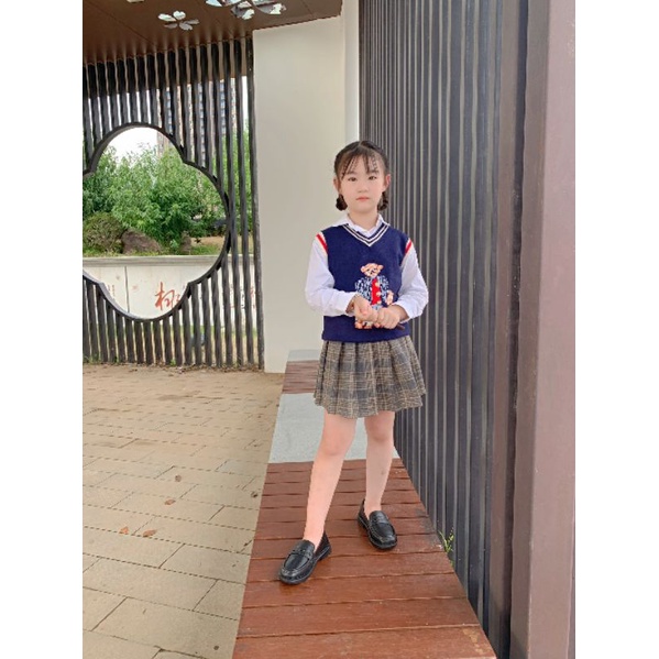 Váy Tennis dạ có lót quần cực xinh cho bé