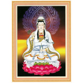 Tranh Thêu Chữ Thập 3D Đức Quan Thế Âm Bồ Tát  A859 (KHÁCH TỰ THÊU) KT:51X70CM