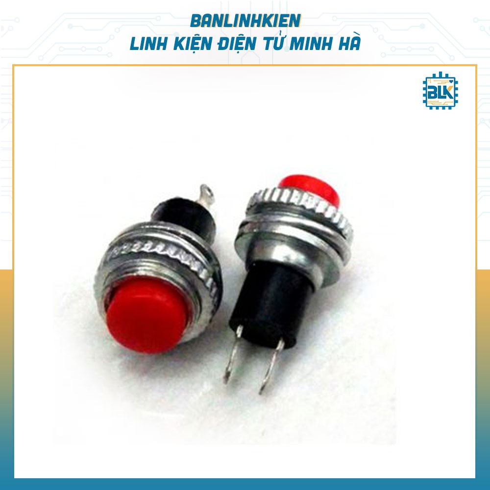 Combo 5 chiếc Nút Nhấn Đề 10MM Núm Đỏ