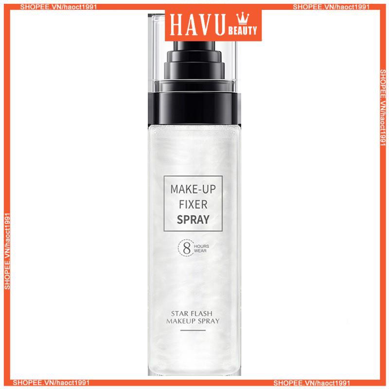 Xịt khoáng khóa lớp trang điểm màu nhũ chính hãng HANUMU 100ml(khóa trang điểm - khóa makeup(Make up Fixer Spay 8hours) | BigBuy360 - bigbuy360.vn
