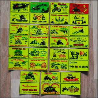 BỘ SẢN PHẨM 30 LOGO TEM PHƯỢT PHẢN QUANG