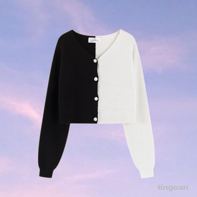 Áo 2 màu đen trắng tingoan COFFEE N MILK | BigBuy360 - bigbuy360.vn