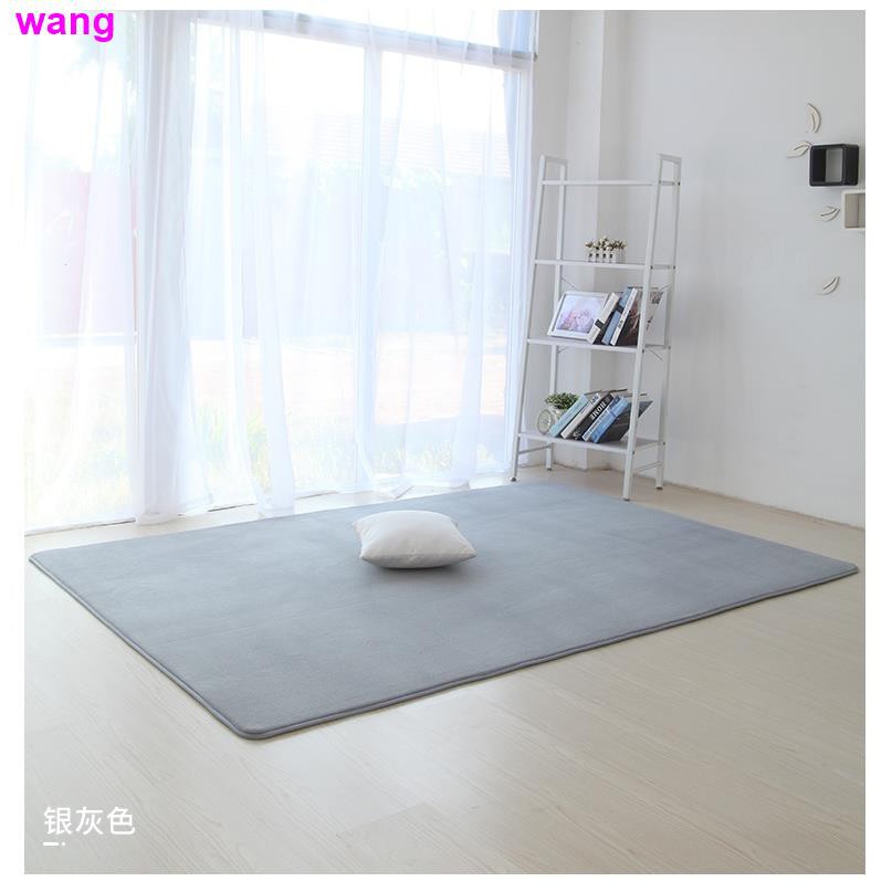 Nordic coffee table mat ins bedroom full shop simple modern pure color home living room tatami light blue carpet