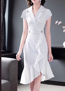 Đầm cati midi đuôi cá