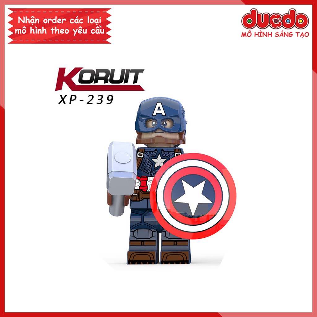 Minifigures các mẫu nhân vật Captain America tuyệt đẹp - Đồ Chơi Lắp Ghép Xếp Hình Mini Mô hình Iron Man KORUIT KT1031